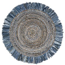 SAFAVIEH Cape Cod CAP206D Handwoven Ivory / Denim Rug picture