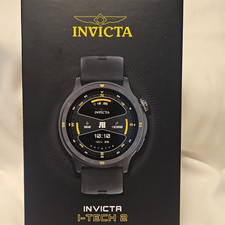 Invicta I-TECH 2 Smartwatch GPS HR Bluetooth 46mm Black Silicone Band 4GB picture