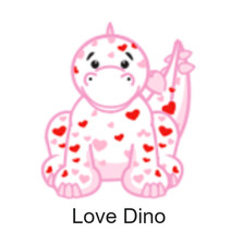 WEBKINZ- Love Dino *Virtual Code ONLY for Webkinz Classic picture
