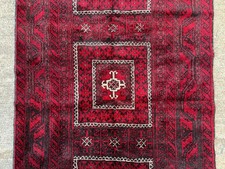 4x8 RED VINTAGE RUG handmade oriental ANTIQUE geometric handwoven heriz 5x8 ft picture