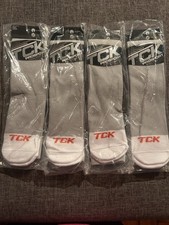 Four Pair TCK Pro Sport Socks Size Large Gray (Men’s 9-12, Women’s 10-13). New picture