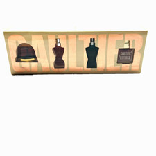La Saga GAULTIER Story MINIATURE PERFUME Bottle Box Set Classique Le Male VTG picture