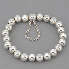Retired Silpada Sterling Ball Bead RICH ABUNDANCE Bracelet Magnetic Clasp B2899 picture
