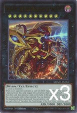 3X Yugioh Varudras, the Final Bringer of the End Times MAMO-EN084 Ultra Rare NM picture