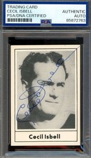 Cecil Isbell PSA DNA Signed 1977 Touchdown Club Autograph picture