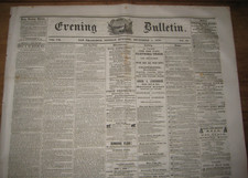 1858, San Francisco Newspaper, Gold Mining, Indian Massacre of Wagon Train+ picture