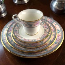 Noritake “Embassy Suite” Bone China Place Setting – Japan – Pink Floral & Gold picture