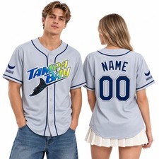 Custom Rays Tampa Bay Road Gray Uniform 2026  Printed Baseball Jersey Remake picture