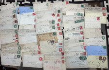 Collection Lot of 62 19th & Early 20th Century US Covers w/Stamps & Cancels picture