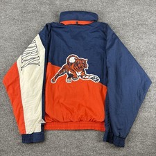 VTG Auburn Tigers Jacket Mens Large Full Zip Windbreaker Embroidered Lined 90s picture