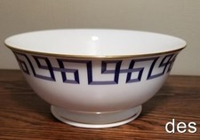 LENOX  DARIUS GOLD Serving Bowl ~ NAVY  8