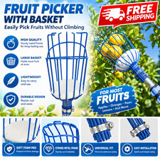 Best Garden Fruit Harvest Picker Metal Tong Padded Basket picture