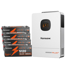 4X Humsienk 48V 100Ah 5120Wh LiFePO4 Battery W/ 12000KW Solar Hybrid Inverter picture