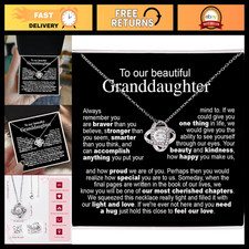 Granddaughter Necklace - Heartfelt Gifts from Grandma & Grandpa, Birthday & Chri picture