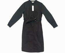 NWT Anthropologie Du Paradis Cotton Olive Green Belted Midi Dress Size Small picture