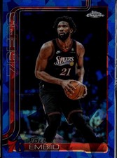 Joel Embiid Philadelphia 76ers 2025-26 Topps Chrome Update Sapphire picture