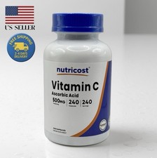 Nutricost Vitamin C 500mg, 240 Capsules, Gluten Free & Non-GMO, Vegan picture