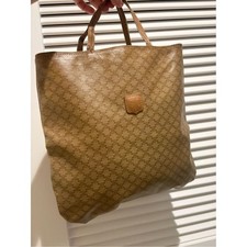 Celine Brown Monogrammed Leather Tote picture