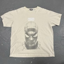 Kith Marvel Spiderman Vigilante Shirt Vintage White Size 2XL picture