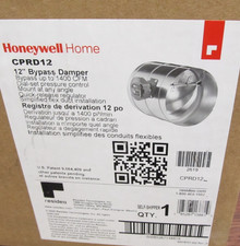 NOS - Open Box - Honeywell CPRD12 12in TrueZONE Round Bypass Damper picture