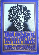 Vintage 1968 JIMI HENDRIX Rock Concert Poster Shrine Auditorium 3rd Printing picture