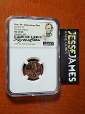 2019 W 1C UNCIRCULATED LINCOLN CENT NGC MS69 RD FIRST DAY OF ISSUE LYNDALL BASS picture