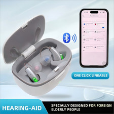 Bluetooth Rechargeable Hearing Aids For Seniors Adults With APP Phone Call OTC picture