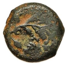 JUDEA 67-68AD Yr 2 JEWISH WAR Free Zion Barbarous Ancient Jewish Coin H661a D346 picture