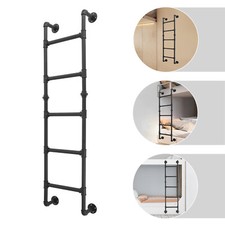 5-Step Carbon Steel Ladder for Bunk Beds - Wall-Mounted Design picture