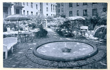 Burlington Hotel Garden Thomas Circle Washington D.C. 1946 PM Postcard picture