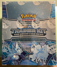 Pokemon SEALED DISPLAY (8) Sun & Moon Trainer Kit: Alolan Sandslash & Ninetales picture
