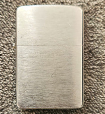 Vintage Zippo Brushed Chrome Flip Top Pocket Lighter, Bradford PA Pat. 2517191 picture