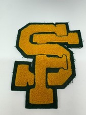 Vintage San Francisco State University Letterman Jacket Patch Chenille Wool 1950 picture