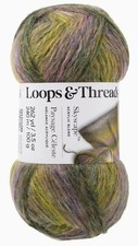 Loops And Threads Skyscape Yarn | “Chartreuse/Purple” | Self-Patterning | NEW picture