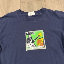Vtg Sonic Youth Experimental Jet Set Trash No Star Single Stitch Tshirt 90s LG picture
