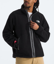Mens The North Face Fleeski Full Zip Sherpa Fleece Coat Jacket New picture
