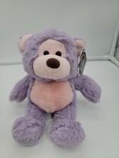 GUND G50 Purple Pink Plush Bear Soft Stuffed Animal Toy Limited 8
