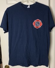 Collectible Gildan T-Shirt Mens XL Extra Large Blue Vail Fire Emergency Services picture