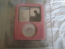 NIP GRIFFIN Elan Form Apple iPod Nano 3G 3rd Gen  Leather Case Hard Cover PINK picture