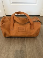 PARKER CLAY OVERNIGHT DUFFLE BAG BROWN LEATHER picture