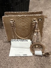 Brahmin Cami In Timeless Taupe Gisela Pre-Owned picture