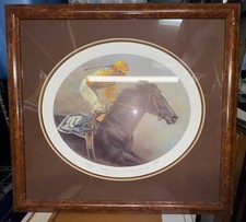 FRAMED Horse Racing Signed Print Sunday Silence Fred Stone picture