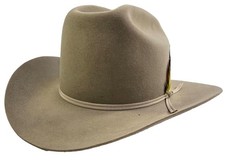 1960s 7 1/8 Stetson 4X Beaver Western Cowboy Hat Silverbelly Vintage w/ Box picture