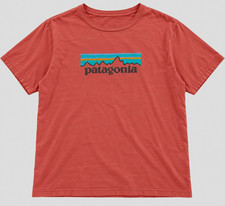 Patagonia Men’s XL Red Logo Graphic Crew Neck Short Sleeve Cotton Knit Tee picture