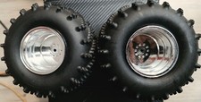 (2) RARE VINTAGE DURATRAX  CLODBUSTER/ BULLHEAD WHEELS. .RC MONSTER TRUCK picture