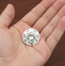 Huge 10 CT, D Color Round Cut VVS1 Clarity Diamond  14.50 MM gemstone picture