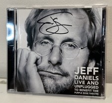 2004 Signed JEFF DANIELS Live & Unplugged CD Purple Rose Benefit picture