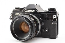 Read[ N MINT ] Canon AE-1 Black 35mm Film Camera FD 50mm F/1.8 S.C. Lens Japan picture
