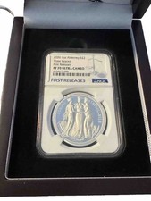 🇺🇸2026”Alderney Three Graces”Ultra-High Relief 1oz Silver Proof NGC PF70FR/Box picture