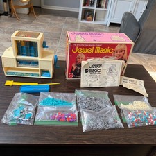 Vintage 1974 Mattel Jewel Magic Jewelry Maker Set Complete 7276 Retro Toy picture